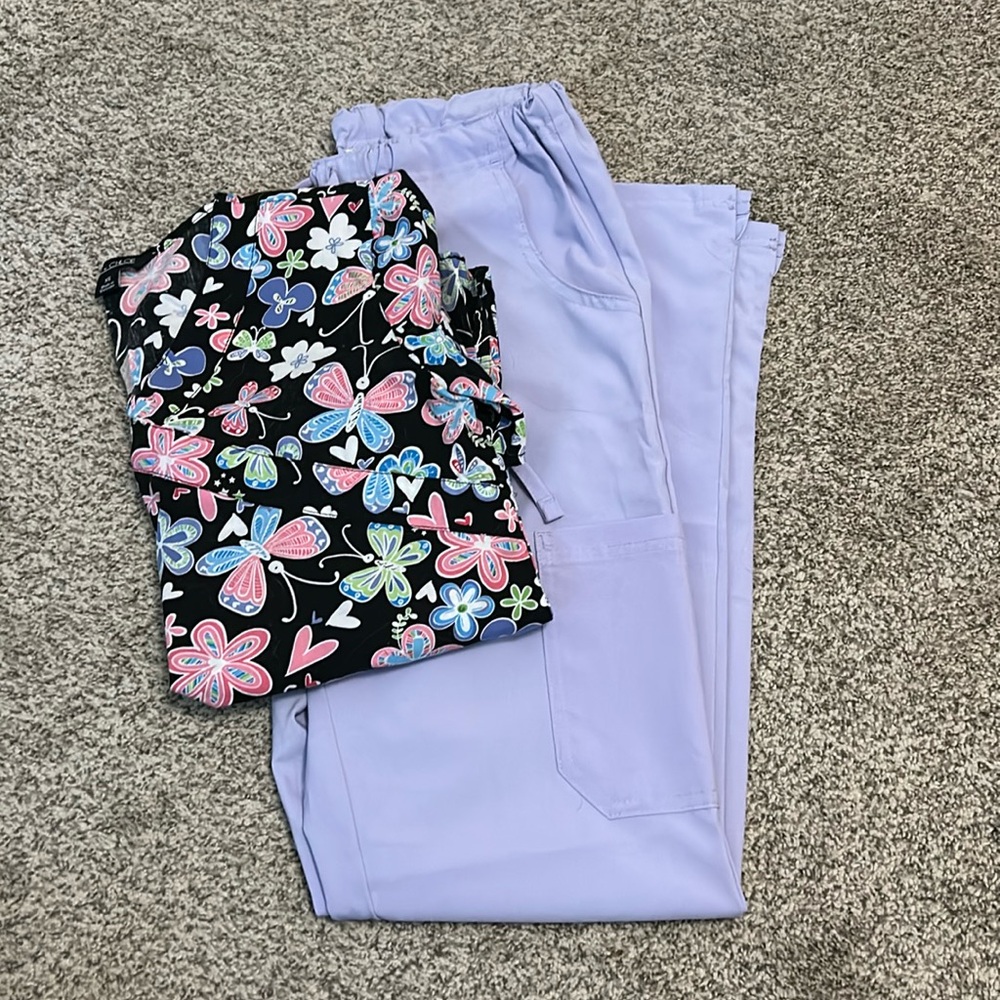 Scrub set size XS-Zoe + Chloe and UA